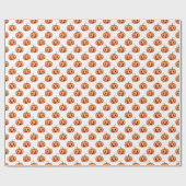Jack O’ Lantern Pumpkin Halloween Babydusche Geschenkpapier (Flach)