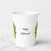 Jack-O-Lantern Pumpkin Halloween-Blume Pappbecher (Links)