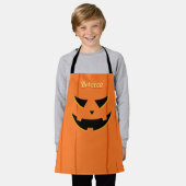 Jack O' Lantern Pumpkin Halloween Kids Schürze (Getragen)