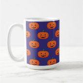 Jack-O'-Lantern Pumpkin Halloween-Muster Kaffeetasse (Links)