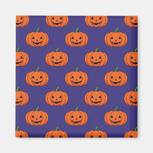 Jack-O'-Lantern Pumpkin Halloween-Muster Magnet