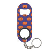 Jack-O'-Lantern Pumpkin Halloween-Muster Mini Flaschenöffner (Rückseite)