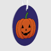 Jack-O'-Lantern Pumpkin Halloween Ornament (Vorderseite)