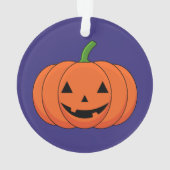 Jack-O'-Lantern Pumpkin Halloween Ornament (Rückseite)