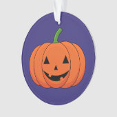 Jack-O'-Lantern Pumpkin Halloween Ornament (Vorderseite)
