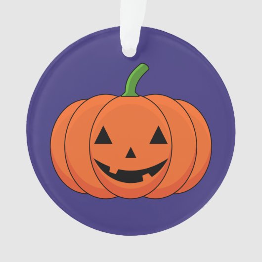 Jack-O'-Lantern Pumpkin Halloween Ornament (Vorderseite)
