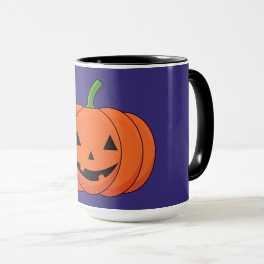 Jack-O'-Lantern Pumpkin Halloween Tasse (VorderseiteRechts)