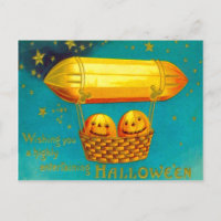 Jack O' Lantern Pumpkin Hot Air Balloon