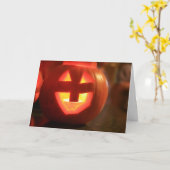 Jack-O-Lantern Pumpkin Karte (Gelbe Blume)