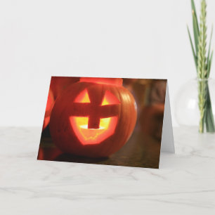Jack-O-Lantern Pumpkin Karte