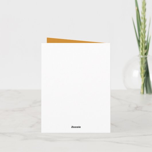 Jack-o-Lantern Pumpkin Man Halloween Karte (Rückseite)