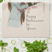 Jack O' Lantern Pumpkin Owl Handtuch (Gefaltet)