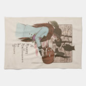 Jack O' Lantern Pumpkin Owl Handtuch (Horizontal)