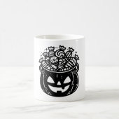 Jack-o-Lantern Pumpkin Pail Halloween Candy Kaffeetasse (Mittel)