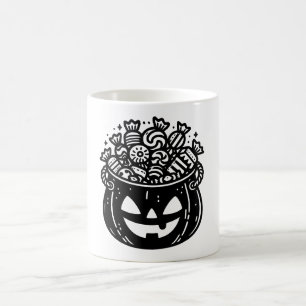 Jack-o-Lantern Pumpkin Pail Halloween Candy Kaffeetasse