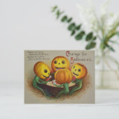 Jack O' Lantern Pumpkin Playing Cards Poker Postkarte (Stehend Vorderseite)