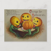 Jack O' Lantern Pumpkin Playing Cards Poker Postkarte (Vorderseite)