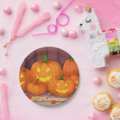Jack-O-Lantern Pumpkins Halloween-Party Pappteller (Party)