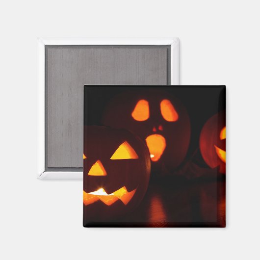 Jack-O-Lantern Pumpkins Magnet (Vorderseite/Rückseite)
