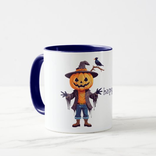 Jack O Lantern Scarecrow Tasse (Vorderseite Links)