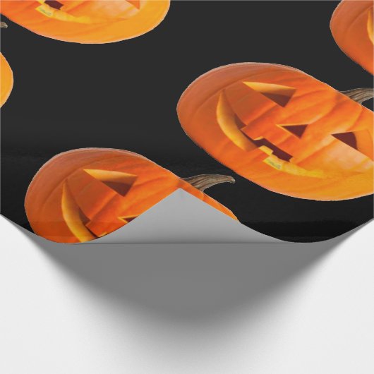 Jack-O-Lantern-Schleifpapier Geschenkpapier (Ecke)
