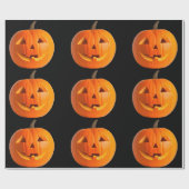 Jack-O-Lantern-Schleifpapier Geschenkpapier (Flach)