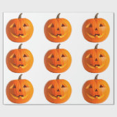 Jack-O-Lantern-Schleifpapier Geschenkpapier (Flach)