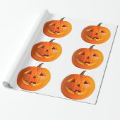 Jack-O-Lantern-Schleifpapier Geschenkpapier (Ungerollt)