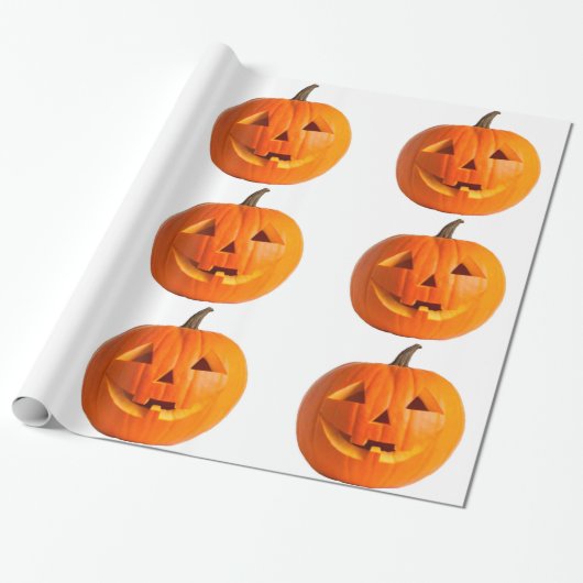 Jack-O-Lantern-Schleifpapier Geschenkpapier (Ungerollt)