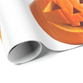 Jack-O-Lantern-Schleifpapier Geschenkpapier (Rolleneckpunkt)