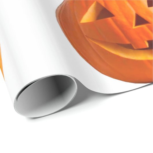 Jack-O-Lantern-Schleifpapier Geschenkpapier (Rolleneckpunkt)