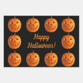 Jack-O-Lantern-Schleifpapier Geschenkpapier Set (Vorderseite 2)