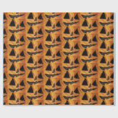 Jack-O-Lantern-Schleifpapier, getilgt, Lächeln Geschenkpapier (Flach)