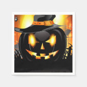 Jack-o-Lantern Serviette (Vorderseite)