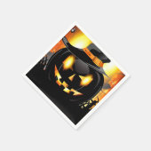 Jack-o-Lantern Serviette (Ecke)