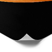 Jack o' Lantern Sinister Face, Halloween Pumpkin Poster (Ecke)