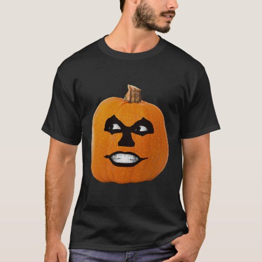 Jack O"Lantern Sinister Face Halloween Unisex T-Shirt (Vorderseite)