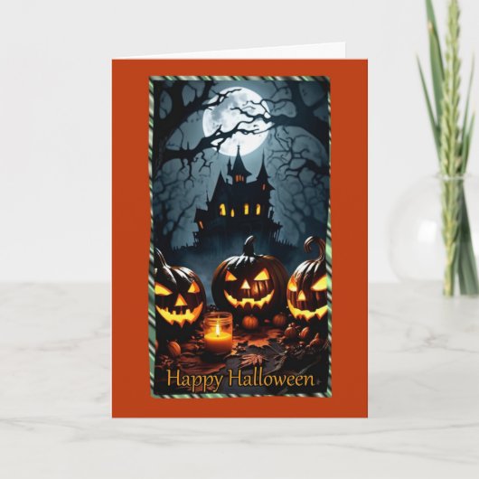 Jack-O-Lantern-Sitzungskarte Karte (Vorderseite)