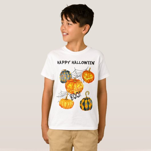 Jack o' Lantern Spione WebHalloween T-Shirt (Vorne ganz)