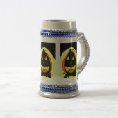 Jack o' Lantern Stein Bierglas (VorderseiteRechts)
