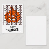 JACK-O-LANTERN STRICK3.5x2.5 Flachbildschirm Mitteilungskarte (Vorne/Hinten)
