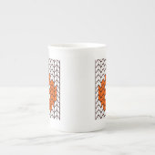 JACK-O-LANTERN STRICK Knochen China Tasse (Vorderseite)