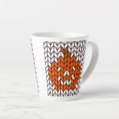 JACK-O-LANTERN STRICK Latte Tasse (Rechte Ecke)