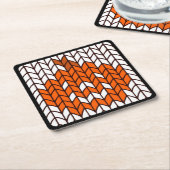 JACK-O-LANTERN STRICK Square Paper Untersetzer (angewinkelt)