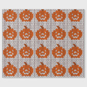 JACK-O-LANTERN STRICK Wrapping Paper Geschenkpapier (Flach)