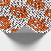 JACK-O-LANTERN STRICK Wrapping Paper Geschenkpapier (Ecke)
