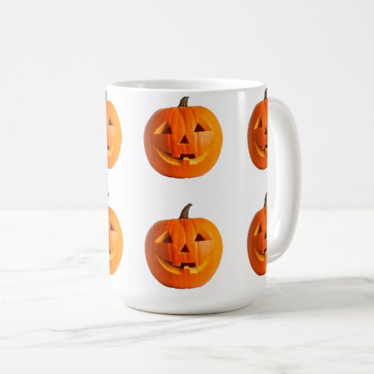 Jack-O-Lantern-Tasse Kaffeetasse (VorderseiteRechts)