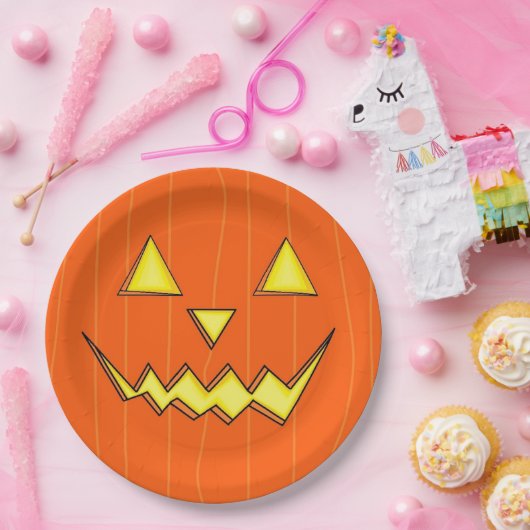 Jack-O-Lantern-Teller für Halloween-Party Pappteller (Party)
