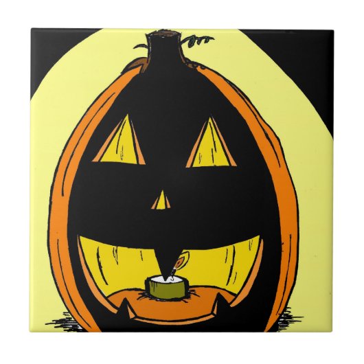 Jack o' Lantern Tile Fliese (Vorderseite)