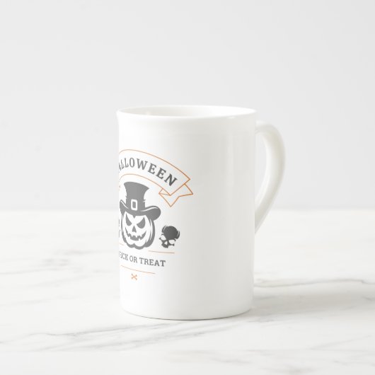 Jack-o'-Lantern Trick oder Leckereien Spezielle Ta Porzellantasse (Vorderseite Rechts)
